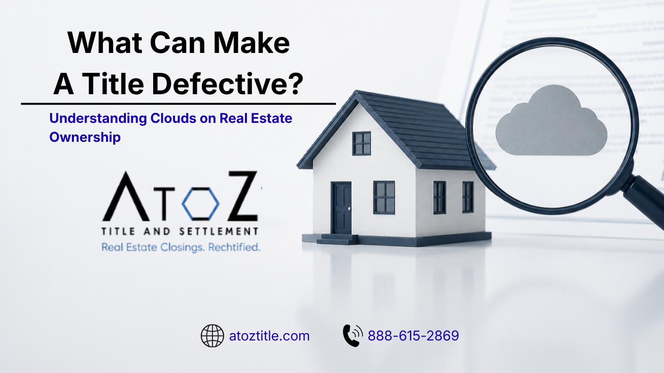 What Can Make a Title Defective