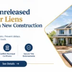 Why Unreleased Builder Liens Threaten New Construction Closings